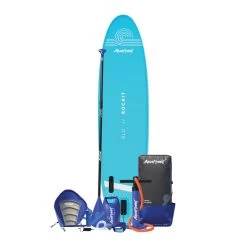 AQUAPLANET Kit De Planche à Pagaie Gonflable Pour Kayak - Rockit, Bleu -Série Surf aquaplanet kit de planche a pagaie gonflable pour kayak rockit bleu 2
