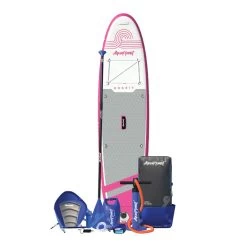 AQUAPLANET Kit De Planche à Pagaie Gonflable Pour Kayak - Rockit, Rose -Série Surf aquaplanet kit de planche a pagaie gonflable pour kayak rockit rose 1