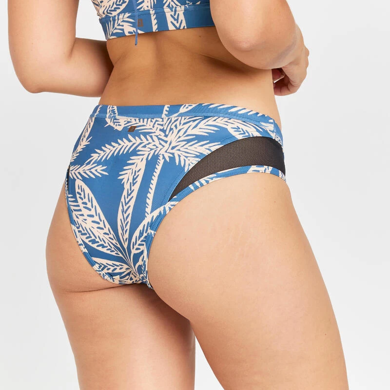 Bas De Maillot De Bain Culotte Femme - Savana Palmer Bleu 3 Bas De Maillot De Bain Culotte Femme - Savana Palmer Bleu