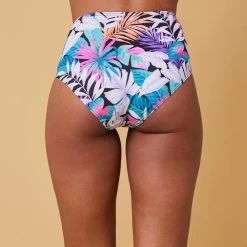 BAS DE MAILLOT DE BAIN DE SURF FEMME TAILLE HAUTE ROMI JIMA BLACK -Série Surf bas de maillot de bain de surf femme taille haute romi jima black 2