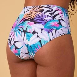 BAS DE MAILLOT DE BAIN DE SURF FEMME TAILLE HAUTE ROMI JIMA BLACK -Série Surf bas de maillot de bain de surf femme taille haute romi jima black 3