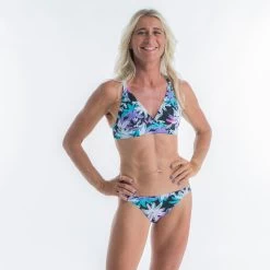 Bas De Maillot De Bain Femme ALY PALMDARK BLANC Forme Classique Aux Bords Fins -Série Surf bas de maillot de bain femme aly palmdark blanc forme classique aux bords fins 4