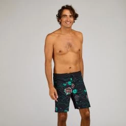 Boardshort Surf 500 19" PARADISE BLACK -Série Surf boardshort surf 500 19 paradise black 2