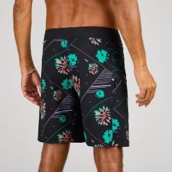 Boardshort Surf 500 19" PARADISE BLACK -Série Surf boardshort surf 500 19 paradise black 4