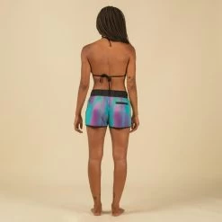 Boardshort Surf Femme TINI BLUR Avec Ceinture élastiquée Et Cordon De Serrage -Série Surf boardshort surf femme tini blur avec ceinture elastiquee et cordon de serrage 5