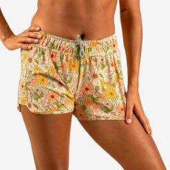 Boardshort Surf Femme TINI VINTAGE Avec Ceinture élastiquée Et Cordon De Serrage