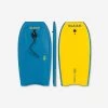 Bodyboard 100 Bleu Jaune Avec Leash Poignet -Série Surf bodyboard 100 bleu jaune avec leash poignet