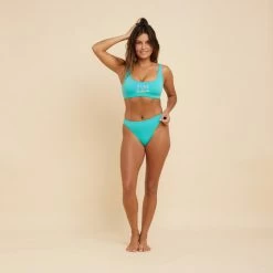 BRASSIERE AURELY TURQUOISE Avec Coques Amovibles -Série Surf brassiere aurely turquoise avec coques amovibles 1