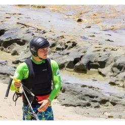 Casque De Protection Unisexe Kitesurf Et Sport Nautiques OCEAN DELPHN Noir -Série Surf casque de protection unisexe kitesurf et sport nautiques ocean delphn noir 2