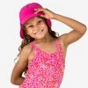 Casquette Anti UV Bébé Nageur Rose -Série Surf casquette anti uv bebe nageur rose