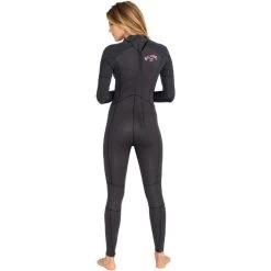 Billabong Combinaison De Surf 5/4mm Zip Dos - Noir - Launch - Femme -Série Surf combinaison de surf 54mm zip dos noir launch femme 1