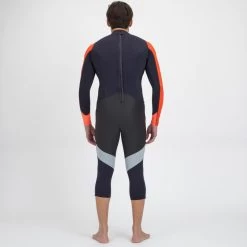 Tribord Combinaison Néoprène 1mm Anti-uv Voile Homme Dinghy 500 Bleu Noir/orange -Série Surf combinaison neoprene 1mm anti uv voile homme dinghy 500 bleu noirorange 3