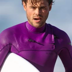 Combinaison Surf Néoprène 4/3 Mm Homme - 900 Fuchsia -Série Surf combinaison surf neoprene 43 mm homme 900 fuchsia 2