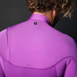 Combinaison Surf Néoprène 4/3 Mm Homme - 900 Fuchsia -Série Surf combinaison surf neoprene 43 mm homme 900 fuchsia 4