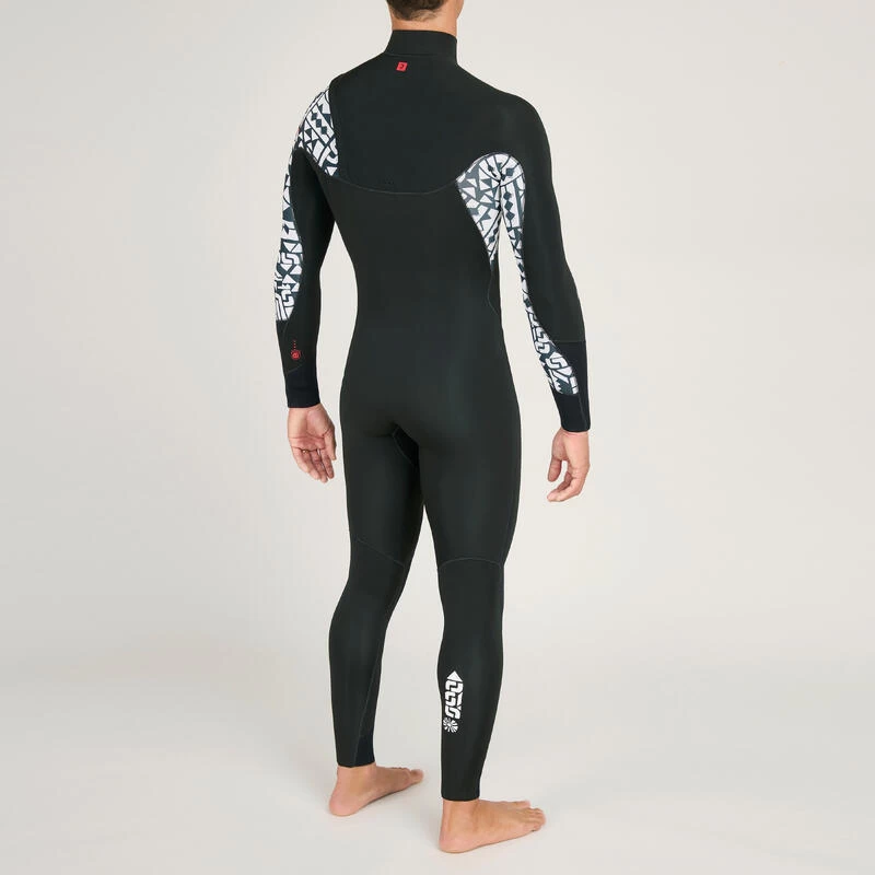 Combinaison Surf Néoprène 4/3 Mm Homme - 900 Team Rider Noir 5 Combinaison Surf Néoprène 4/3 Mm Homme - 900 Team Rider Noir – Image 3
