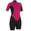 Tribord Combinaison Surf Shorty 100 Néoprène Femme Violet -Série Surf combinaison surf shorty 100 neoprene femme violet