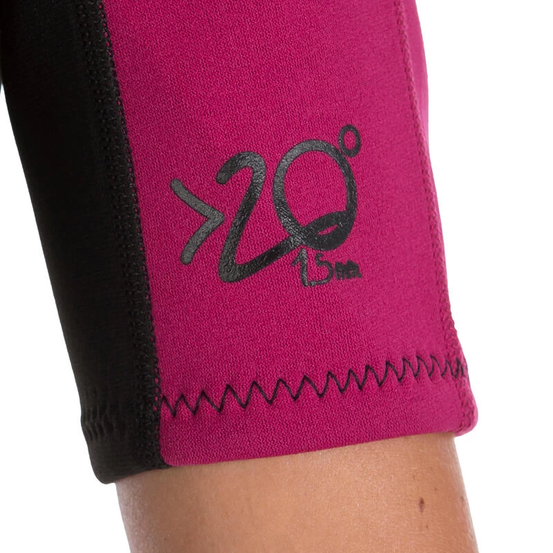 Tribord Combinaison Surf Shorty 100 Néoprène Femme Violet 8 Tribord Combinaison Surf Shorty 100 Néoprène Femme Violet – Image 6