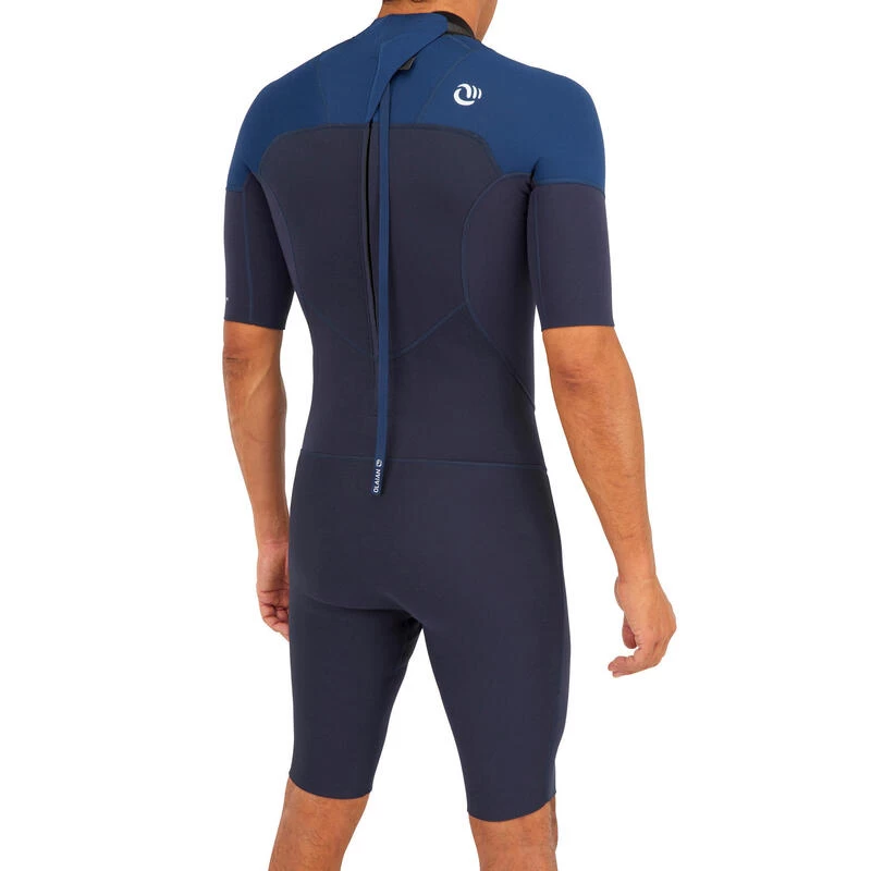 Combinaison Surf Shorty 500 Stretch Néoprène Homme Bleue 4 Combinaison Surf Shorty 500 Stretch Néoprène Homme Bleue – Image 2