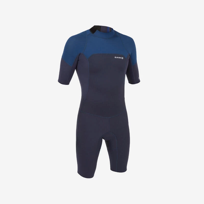 Combinaison Surf Shorty 500 Stretch Néoprène Homme Bleue 3 Combinaison Surf Shorty 500 Stretch Néoprène Homme Bleue
