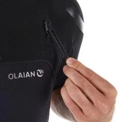 Combinaison Surf Shorty 900 Néoprène No Zip Homme Noire Manches Courtes -Série Surf combinaison surf shorty 900 neoprene no zip homme noire manches courtes 4