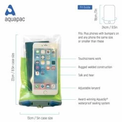 Aquapac Etui Professionnel étanche Pour Téléphone Plus Plus Bleu -Série Surf etui professionnel etanche pour telephone plus plus bleu 2