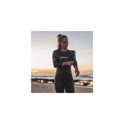Zone3 Femmes Agile Swim Combinaison Néoprène - Black / Pink / Turquoise -Série Surf femmes agile swim combinaison neoprene black pink turquoise 4