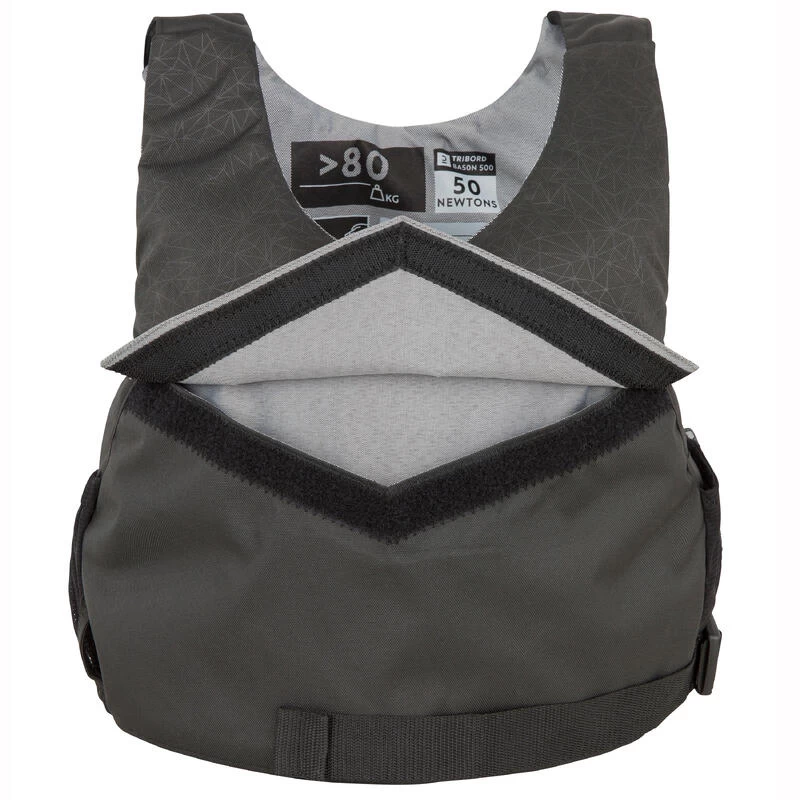Tribord Gilet D'aide à La Flottabilité BA 50 Newtons Voile Dinghy 500 Noir 10 Tribord Gilet D'aide à La Flottabilité BA 50 Newtons Voile Dinghy 500 Noir – Image 8