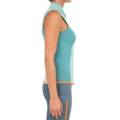 GILET NÉOPRÈNE KAYAK ET STAND UP PADDLE 500 FEMME 2 MM VERT -Série Surf gilet neoprene kayak et stand up paddle 500 femme 2 mm vert 5