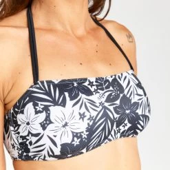 Haut De Maillot De Bain Bandeau Femme - Lori Borneo Noir -Série Surf haut de maillot de bain bandeau femme lori borneo noir 4