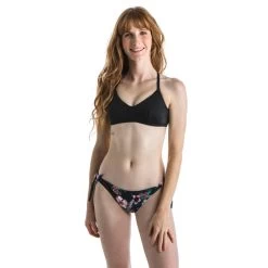 Haut De Maillot De Bain BRASSIERE CARO NOIRE Avec Dos Structuré Et Réglable -Série Surf haut de maillot de bain brassiere caro noire avec dos structure et reglable 4