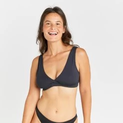 Haut De Maillot De Bain Femme Toutes Tailles - 6'50 Noir -Série Surf haut de maillot de bain femme toutes tailles 650 noir 3