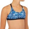 HAUT DE MAILLOT DE BAIN SURF FILLE BRASSIÈRE BLEU BONDI 500 -Série Surf haut de maillot de bain surf fille brassiere bleu bondi 500