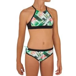 HAUT DE MAILLOT DE BAIN SURF FILLE BRASSIERE VERT BAHA 900 -Série Surf haut de maillot de bain surf fille brassiere vert baha 900 2