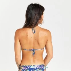 Haut De Maillot De Bain Triangle Femme - Mae Cuty Bleu -Série Surf haut de maillot de bain triangle femme mae cuty bleu 2