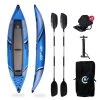 Kayak Gonflable Lotus 2 Places - Max 120kg - 310x85cm (10'2x33") - Bleu -Série Surf kayak gonflable lotus 2 places max 120kg 310x85cm 102x33 bleu