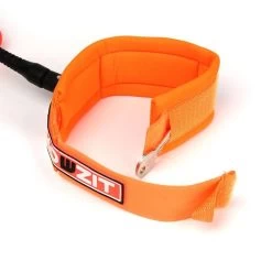 LEASH DE WINGFOIL HOWZIT COIL ORANGE POIGNET 4' -Série Surf leash de wingfoil howzit coil orange poignet 4 5