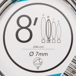 Leash Surf 8' (240 Cm) Diamètre 7 Mm Noir 17 Leash Surf 8' (240 Cm) Diamètre 7 Mm Noir -Série Surf leash surf 8 240 cm diametre 7 mm noir 5