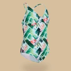 MAILLOT DE BAIN 1 PIECE TRIANGLE FILLE 500 VERT -Série Surf maillot de bain 1 piece triangle fille 500 vert 6