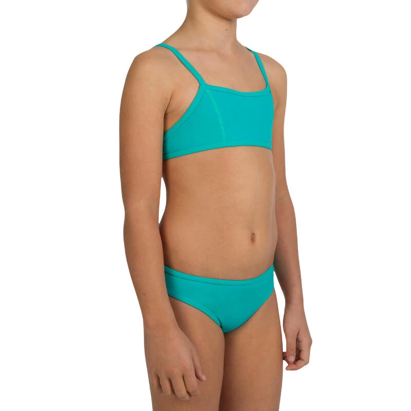 Maillot De Bain Fille 2 Pièces Basic All Girl Vert 3 Maillot De Bain Fille 2 Pièces Basic All Girl Vert