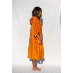 Pacifique Sud | Poncho Surf | Orange | Avec Manches -Série Surf pacifique sud poncho surf orange avec manches 3