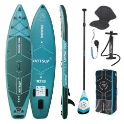 PACK (PLANCHE, POMPE, PAGAIE) STAND UP PADDLE GONFLABLE WATTSUP MOON 10'6 COMBO