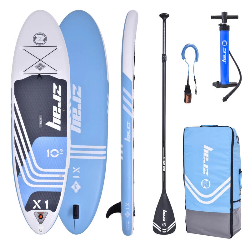 PACK (PLANCHE, POMPE, PAGAIE) STAND UP PADDLE GONFLABLE Zray SUP X-Rider X1 10'2 3 PACK (PLANCHE, POMPE, PAGAIE) STAND UP PADDLE GONFLABLE Zray SUP X-Rider X1 10'2