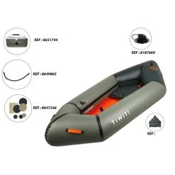 Packraft 100 Kayak Gonflable Rivière TPU 1 Place - PR100 -Série Surf packraft 100 kayak gonflable riviere tpu 1 place pr100 6