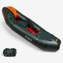 Packraft 500 Kayak Gonflable TPU Rivière 1 Place Zip étanche - PR500
