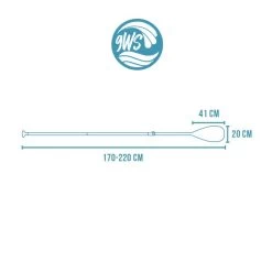 Pagaie Paddle 3 Segments -Série Surf pagaie paddle 3 segments 3