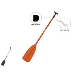 Pagaie Simple Canoë 100 Réglable Alu 130/150 Cm -Série Surf pagaie simple canoe 100 reglable alu 130150 cm 4