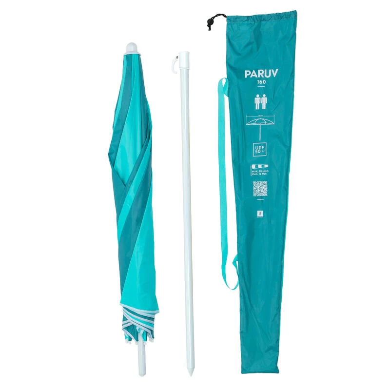 Decathlon PARASOL DE PLAGE PARUV 160 UPF 50+ 2 PLACES - Bleu Vert 8 Decathlon PARASOL DE PLAGE PARUV 160 UPF 50+ 2 PLACES - Bleu Vert – Image 6