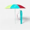 Decathlon PARASOL DE PLAGE PARUV 160 UPF 50+ 2 PLACES - Multi Couleur Rouge Jaune Bleu -Série Surf parasol de plage paruv 160 upf 50 2 places multi couleur rouge jaune bleu