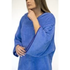 Poncho De Surf Violet - Taille Unique - Avec Manches -Série Surf poncho de surf violet taille unique avec manches 6