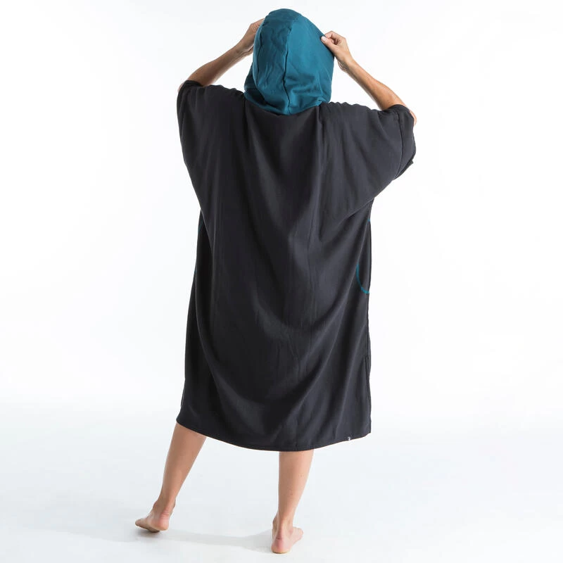 PONCHO SURF 500 ADULTE Noir 6 PONCHO SURF 500 ADULTE Noir – Image 4